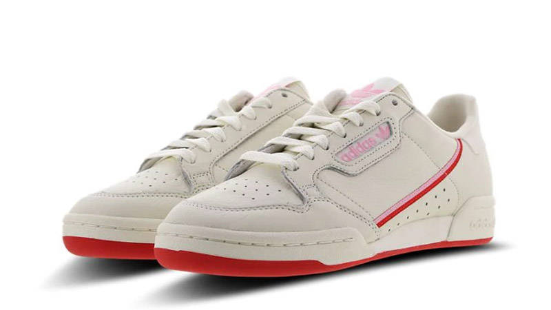 adidas continental 80 off white pink