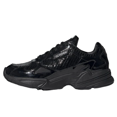 adidas falcon triple black