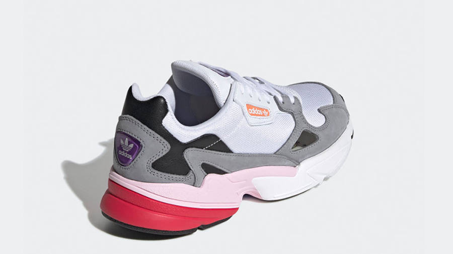Adidas falcon white grey pink Clearance