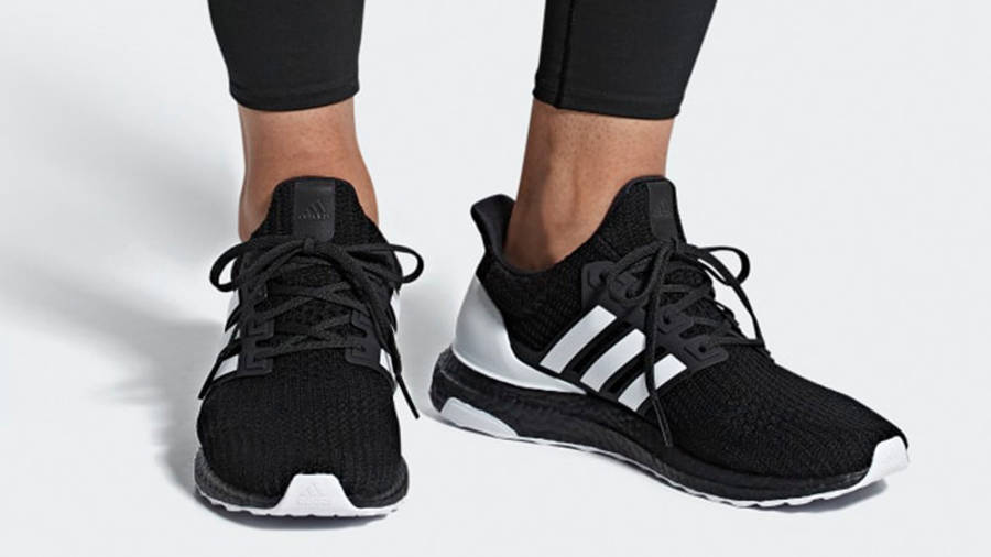 adidas boost black and white