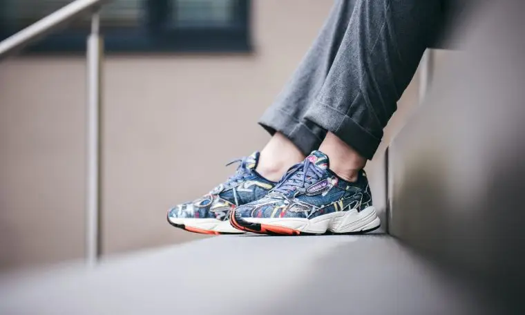 Adidas falcon denim sale