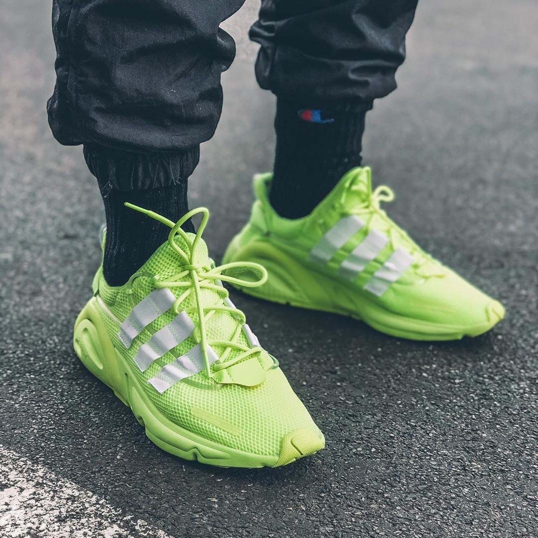 lime green adidas trainers