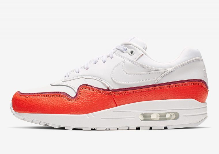 nike air max 1 mudguard red white