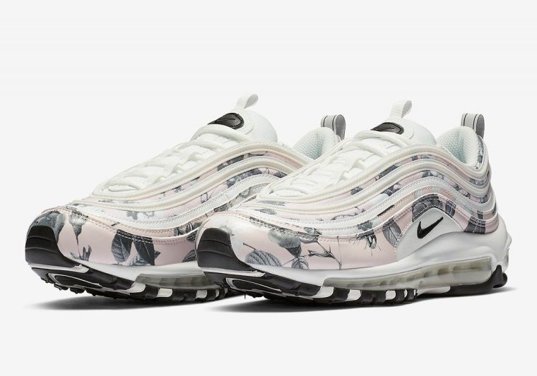 nike air max 97 floral pale pink