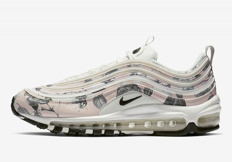 nike air max 97 floral pale pink