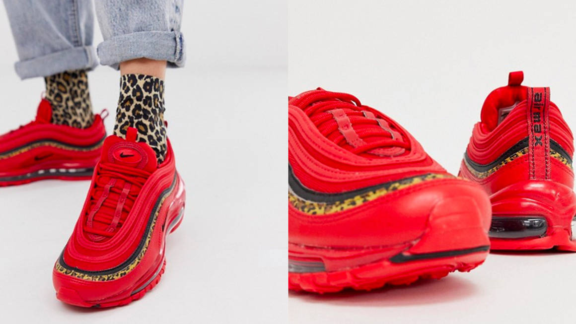 red cheetah print air max 97