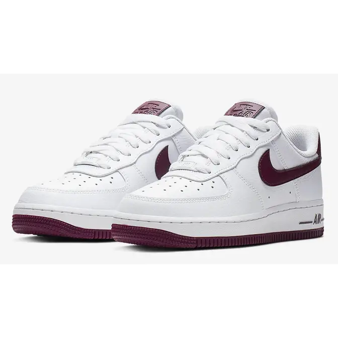 Officier haak Habitat Nike Air Force 1 White Burgundy | Where To Buy | AH0287-105 | The Sole  Supplier