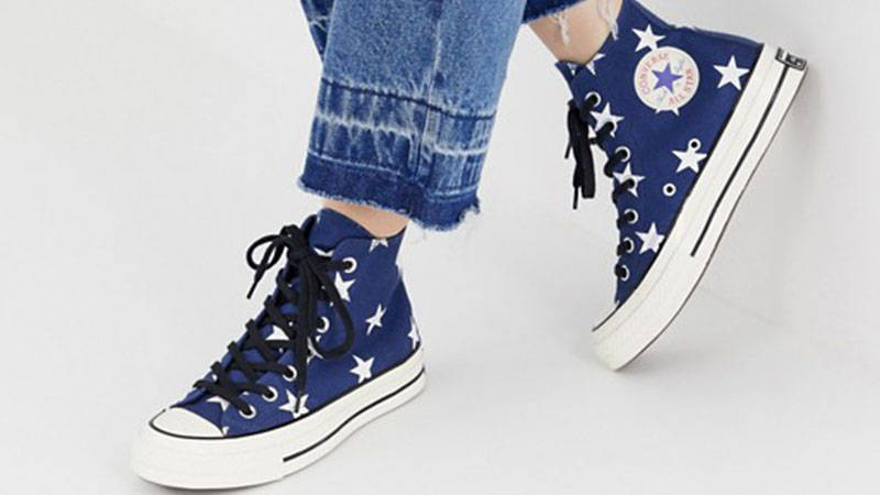 Converse Chuck 70 Star Print Blue White