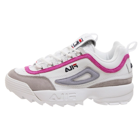 new arrival fila disruptor thick bottom summer beach sandals white for sale Pink