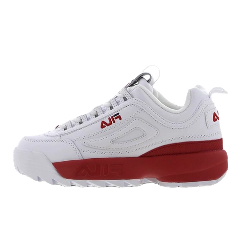 new arrival fila disruptor thick bottom summer beach sandals white for sale Red