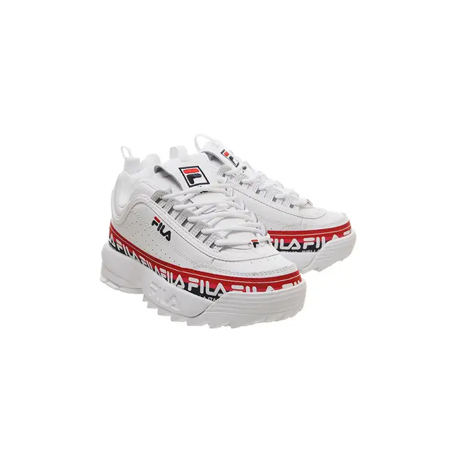 Fila disruptor ii logo taping red shoes hotsell