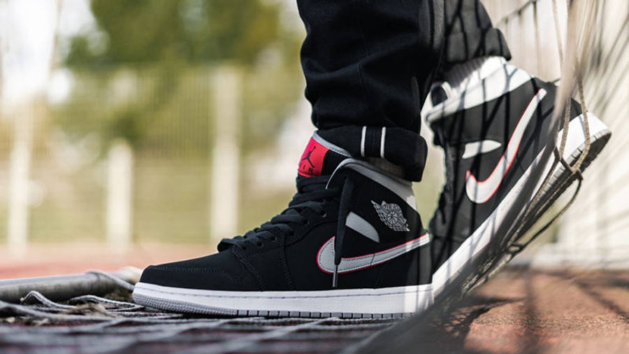 Jordan 1 Mid Black Grey Red | Where To Buy | 554724-060 | The Sole Supplier