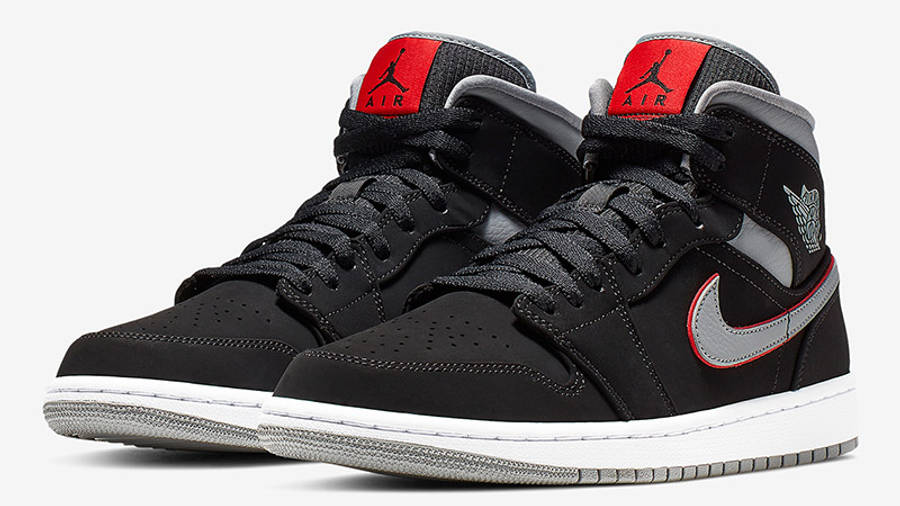 jordan 1 grey black and red