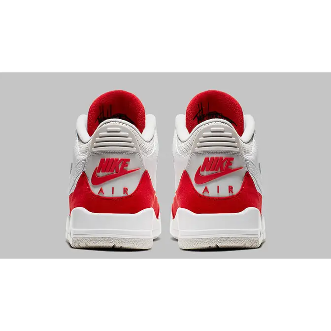 Jordan 3 tinker red hot sale white