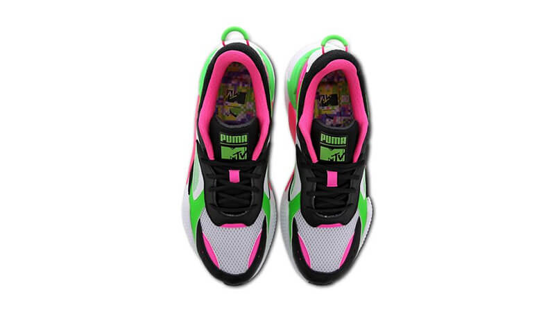 puma pink and green