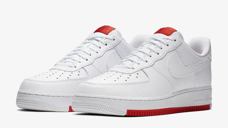 air force 1 with red