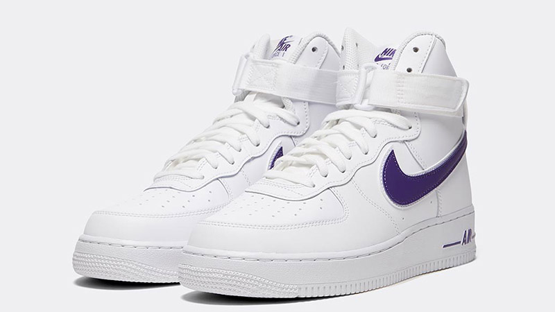 purple air force ones high top