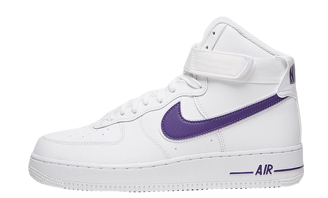 air force 1 purple and white
