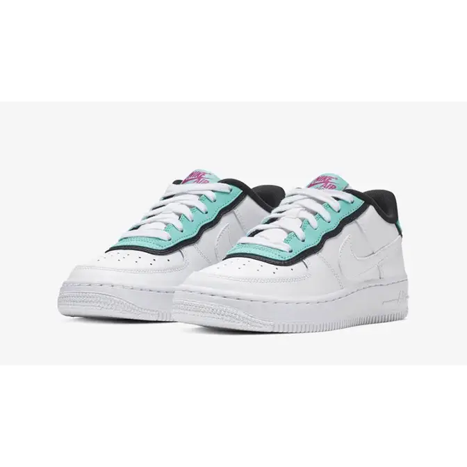 Nike Air Force 1 LV8 1 DBL White Aqua Where To Buy BV1084 100 The Sole Supplier