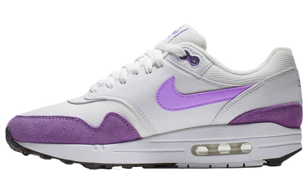 purple and white air max 1