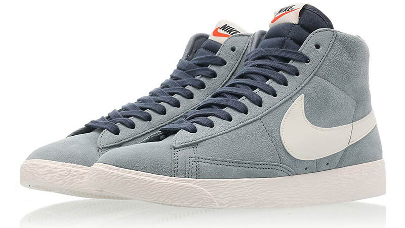 nike blazer grey and white