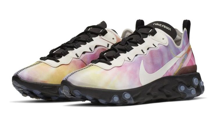 Nike React Element 55 Tie Dye double front