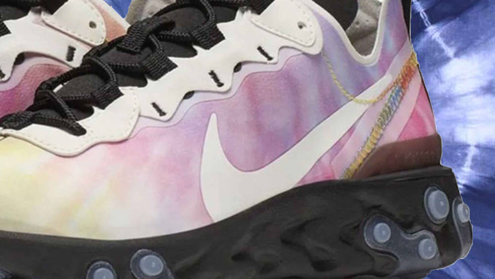 Nike React Element 55 Tie Dye feature