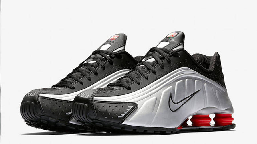 Nike Shox R4 Silver Red