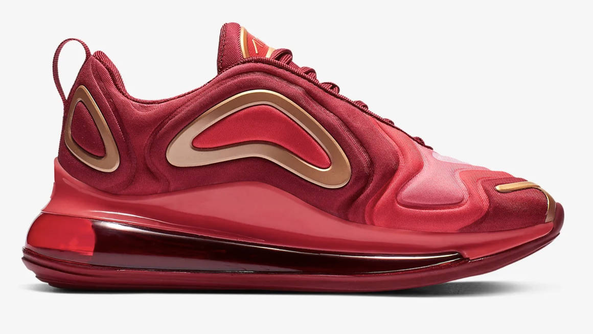 red and gold air max 720