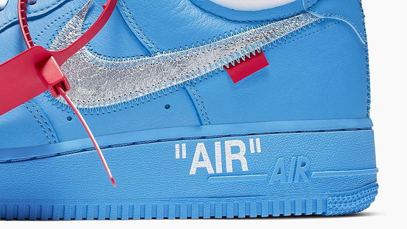 nike air force one x off white blue