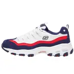 Skechers Womens D'Lites 'Sure Thing' White Navy Red