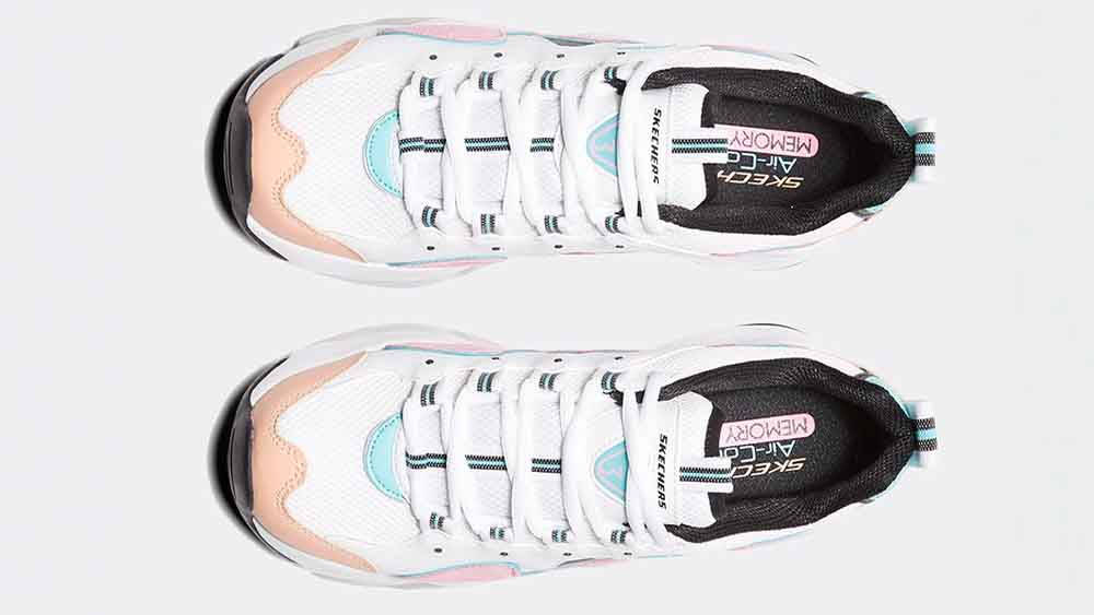 Sketchers D'Lites Zenway White Peach