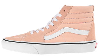 peach vans high tops