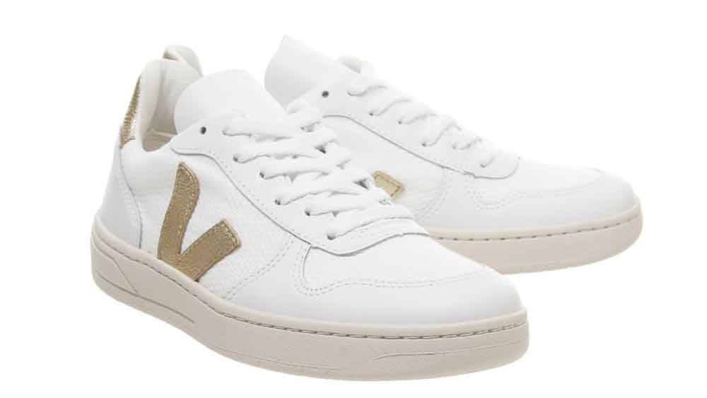 Veja V-10 White Gold