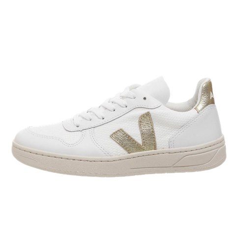 VEJA lace-up logo print sneakers