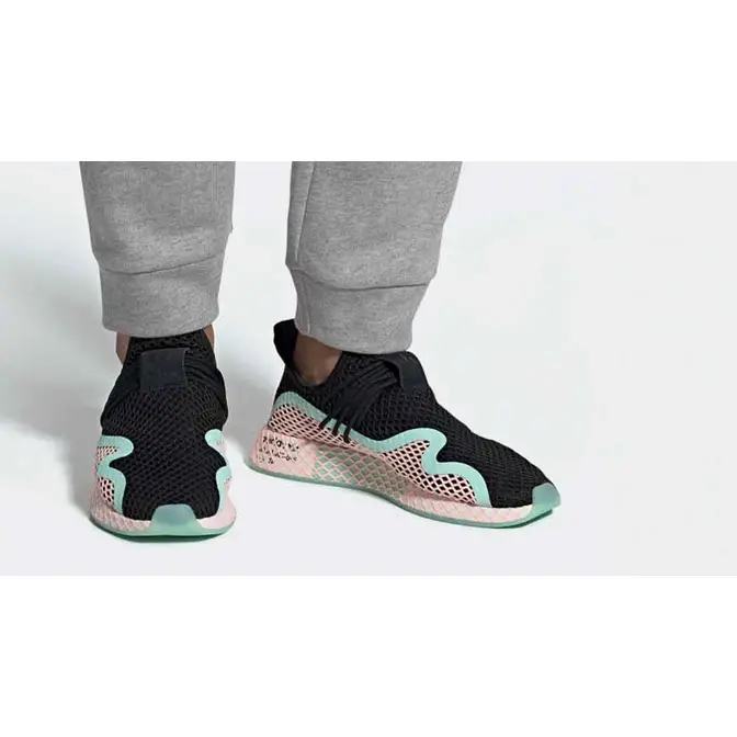latitud liberal Ardiente adidas Deerupt S Black Peach | HotelomegaShops | adidas cloudfoam keychain  women sandals | Where To Buy | BD7880