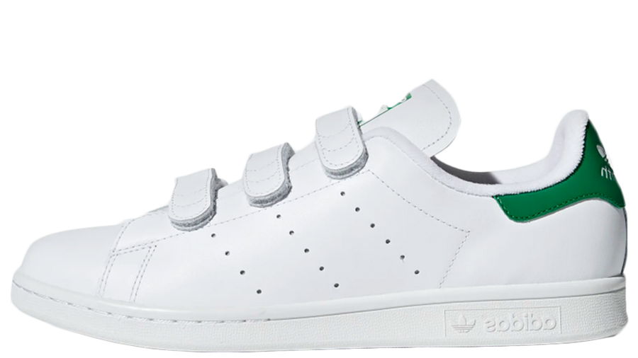adidas Stan Smith Velcro White Green | Where To Buy | S75187 | The Sole ...