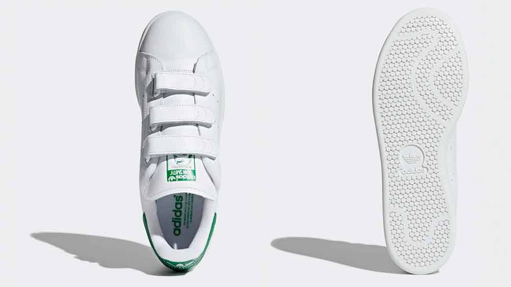 Stan smith outlet velcro white green