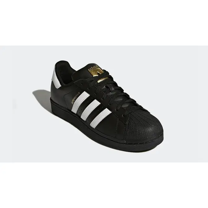 Men's black adidas outlet superstar