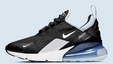 Nike's Monochrome Air Max 270 Gets A Refresh With Highlights Of Silver And Blue Nike's Monochrome Air Max 270 Gets A Refresh With Highlights Of Silver And Blue