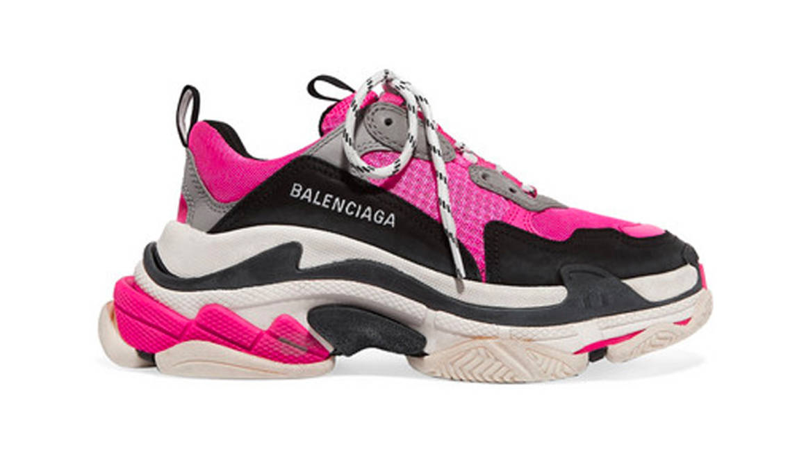 A Splash Of Pink Steals The Show In Balenciaga's Latest Triple S Design ...