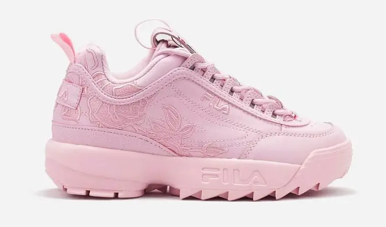 Floral Embroidery Brings A Delicate Touch To FILA s Disruptor II The Sole Supplier