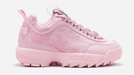 Floral Embroidery Brings A Delicate Touch To FILA's Disruptor II