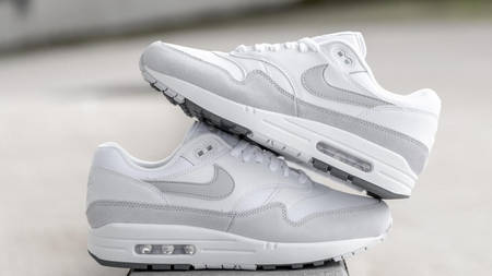 Available Now: The Air Max 1 'White Grey' Is A Spring Staple Available Now: The Air Max 1 'White Grey' Is A Spring Staple
