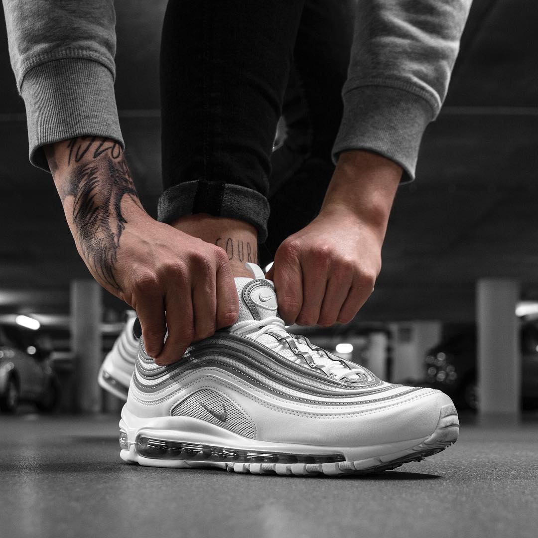 nike 97 grey and white