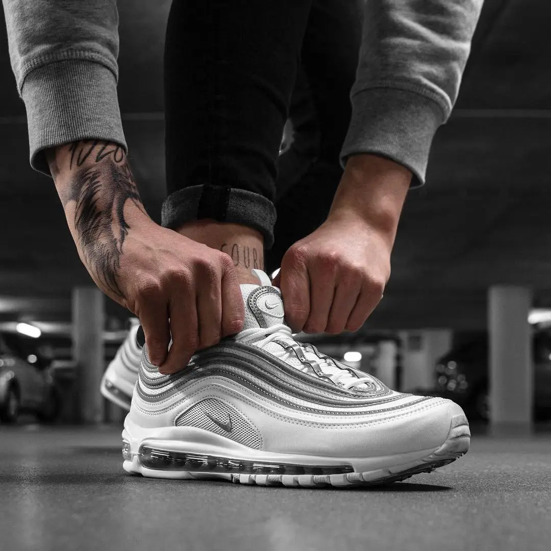 Available Now Take An Up Close Look At The Nike Air Max 97 Grey White The Sole Supplier