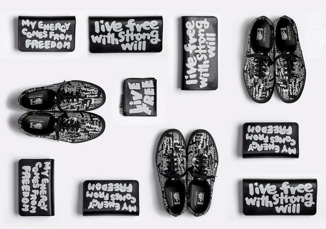 The COMME des GARCONS x Vans Authentic Gets The All-Over-Print