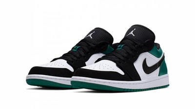 jordan 1 low black mystic green