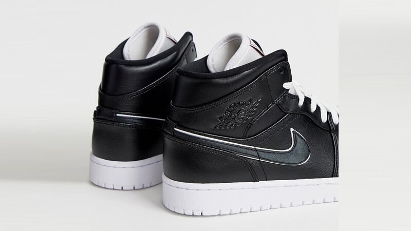 Jordan 1 Mid Black White