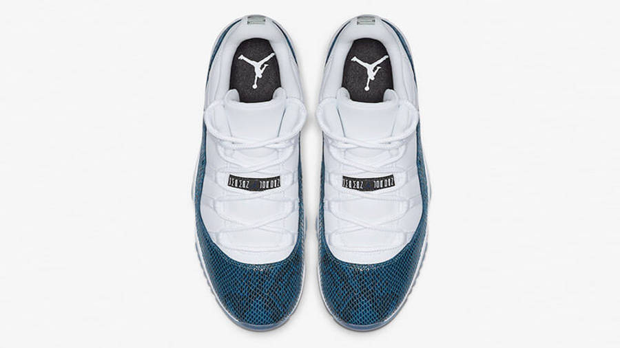 snakeskin blue jordans